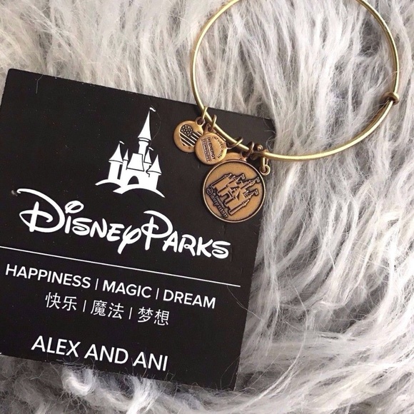 Shanghai Disneyland Exclusive Alex and Ani Bracelet in Gold  Shanghai Disneyland Alex and Ani Gold Bracelet